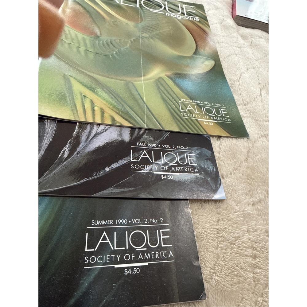 Lalique Society of America Magazine Lot 6 w/case - Picture 4 of 7
